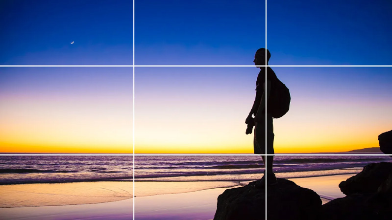 Nguyên tắc 1/3 (Rule of Thirds)