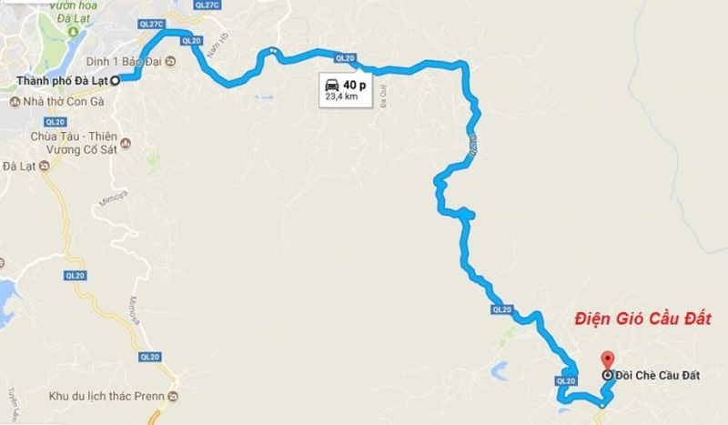 Địa chỉ cụ thể và cách di chuyển